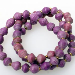 Purple Single Beaded Bracelet